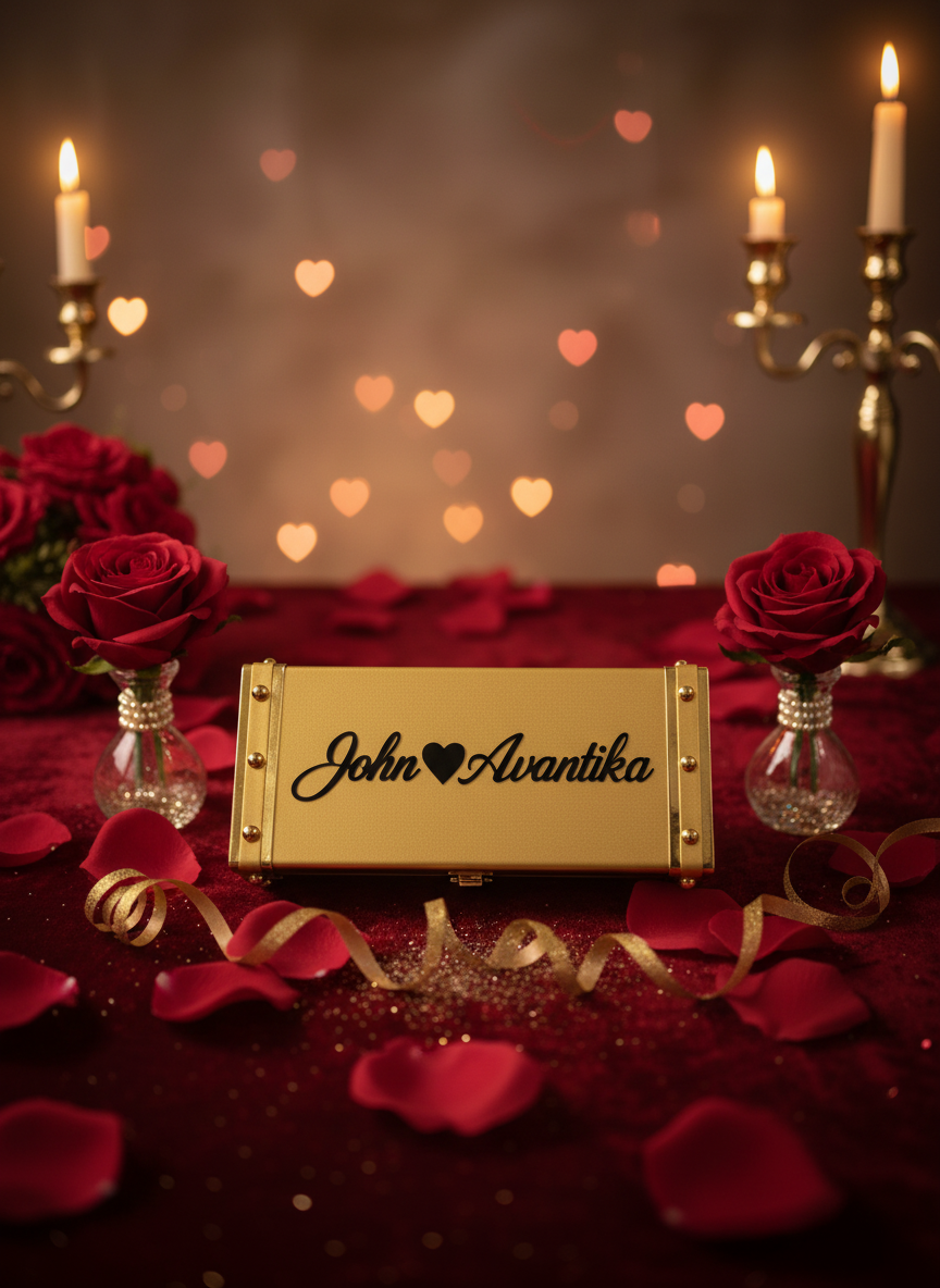 Valentines Day Special Customized Name Gift Set
