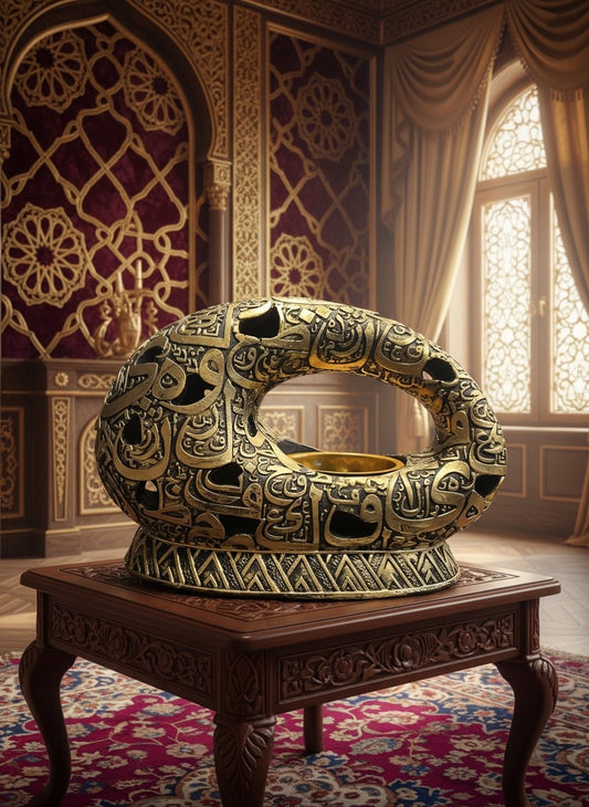 Dubai Museum Bakhoor Burner Golden