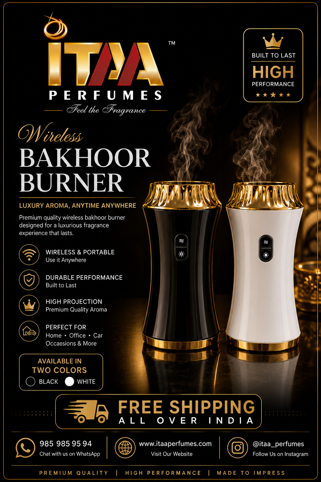 Wireless Bakhoor Burner