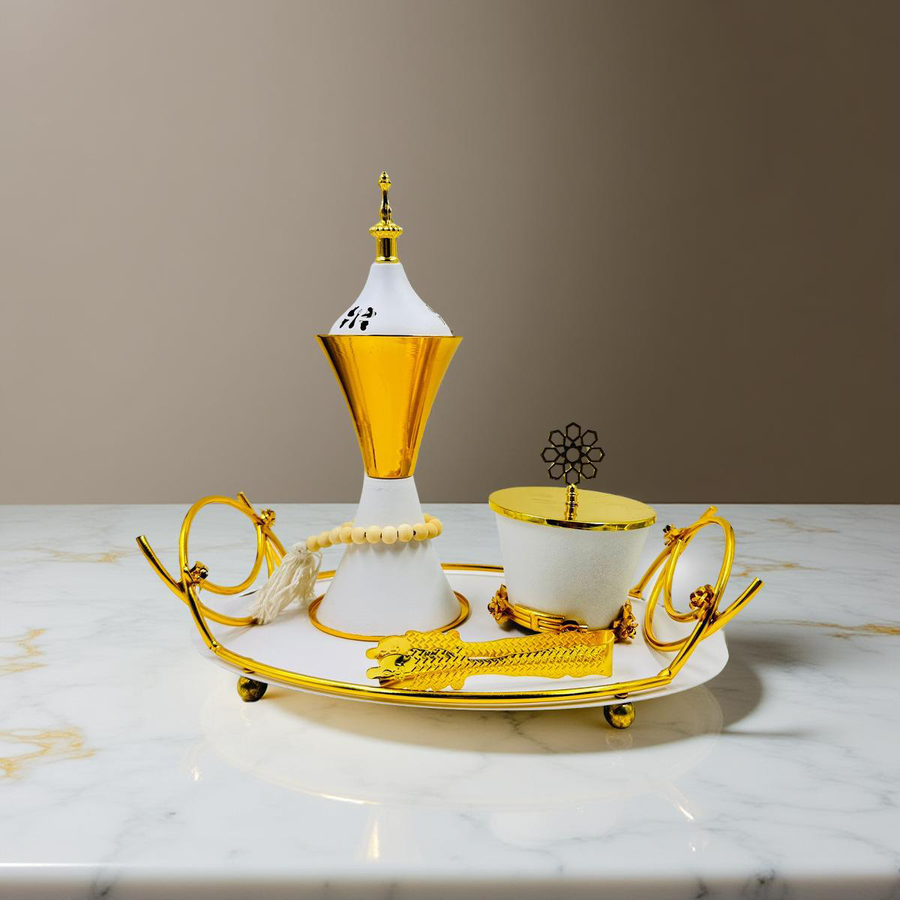 Bakhoor Burner Set with Tray – Luxury Incense Burner for Home