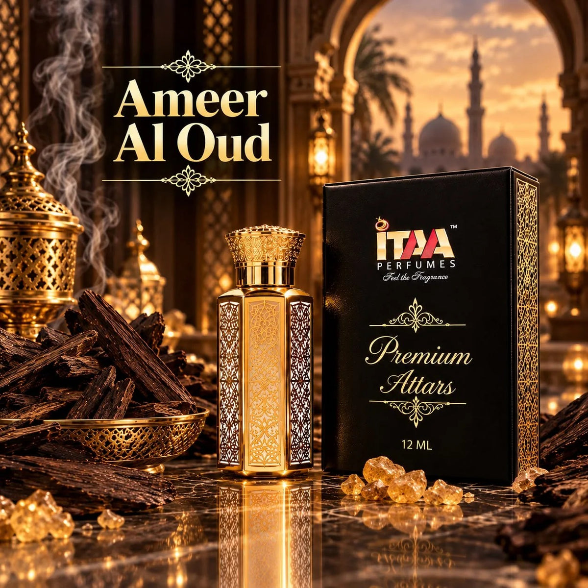 Ameer Al Oud Attar 12 ML - ITAA Perfumes