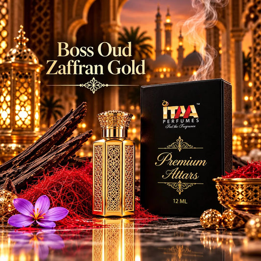 Boss Oud Zaffran Gold Attar 12 ML - ITAA Perfumes