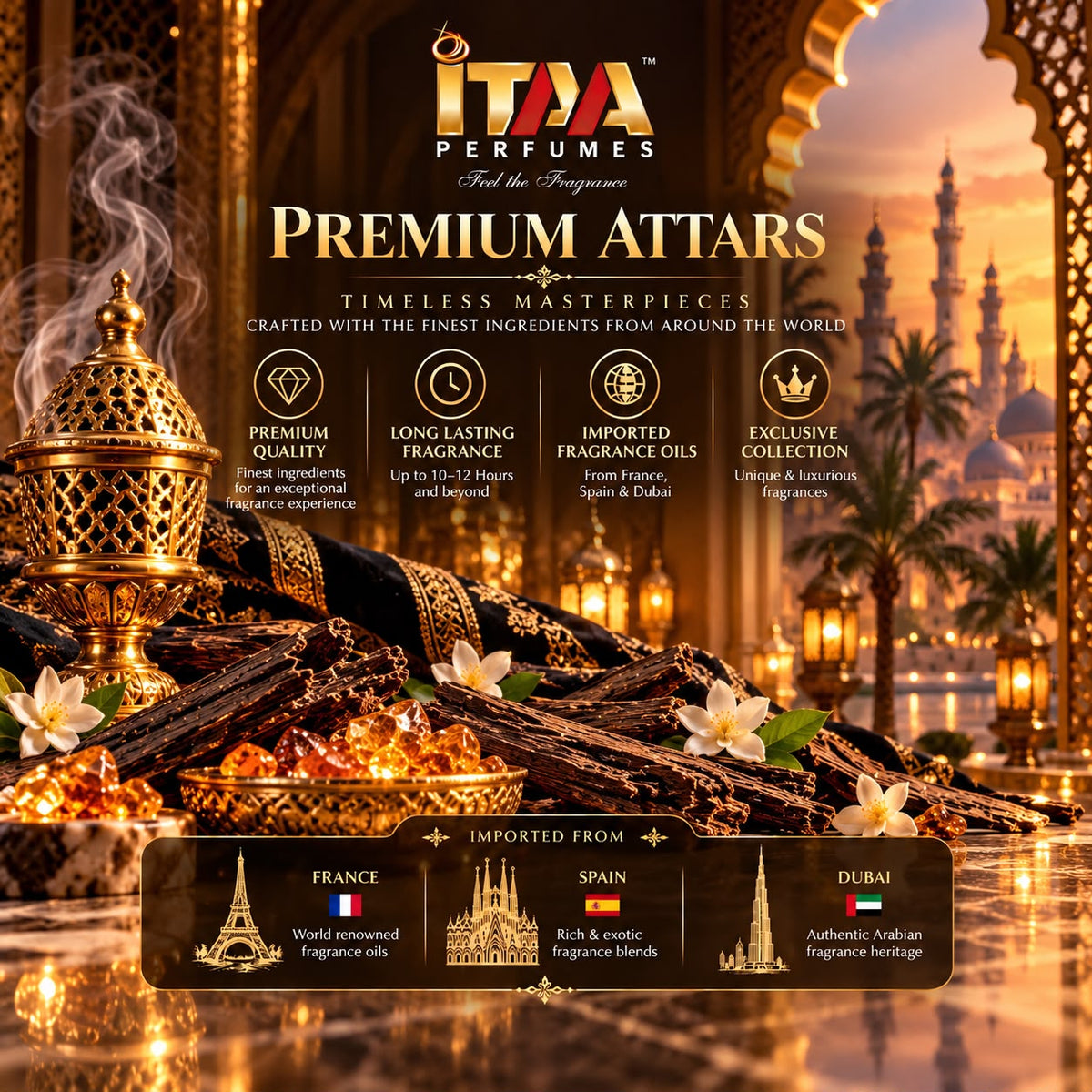 Rose de Vents French Attar - ITAA Perfumes