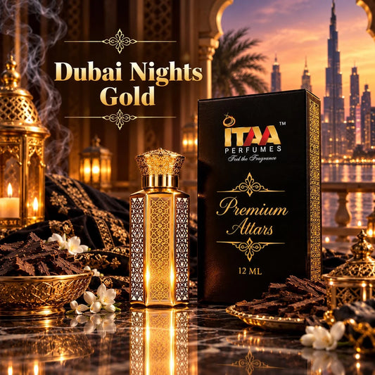 Dubai Nights Gold Attar 12 ML - ITAA Perfumes