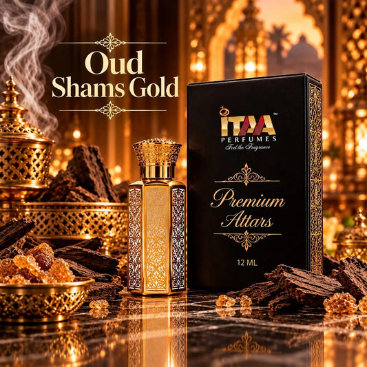 Oud Shams Gold Attar 12 ML - ITAA Perfumes