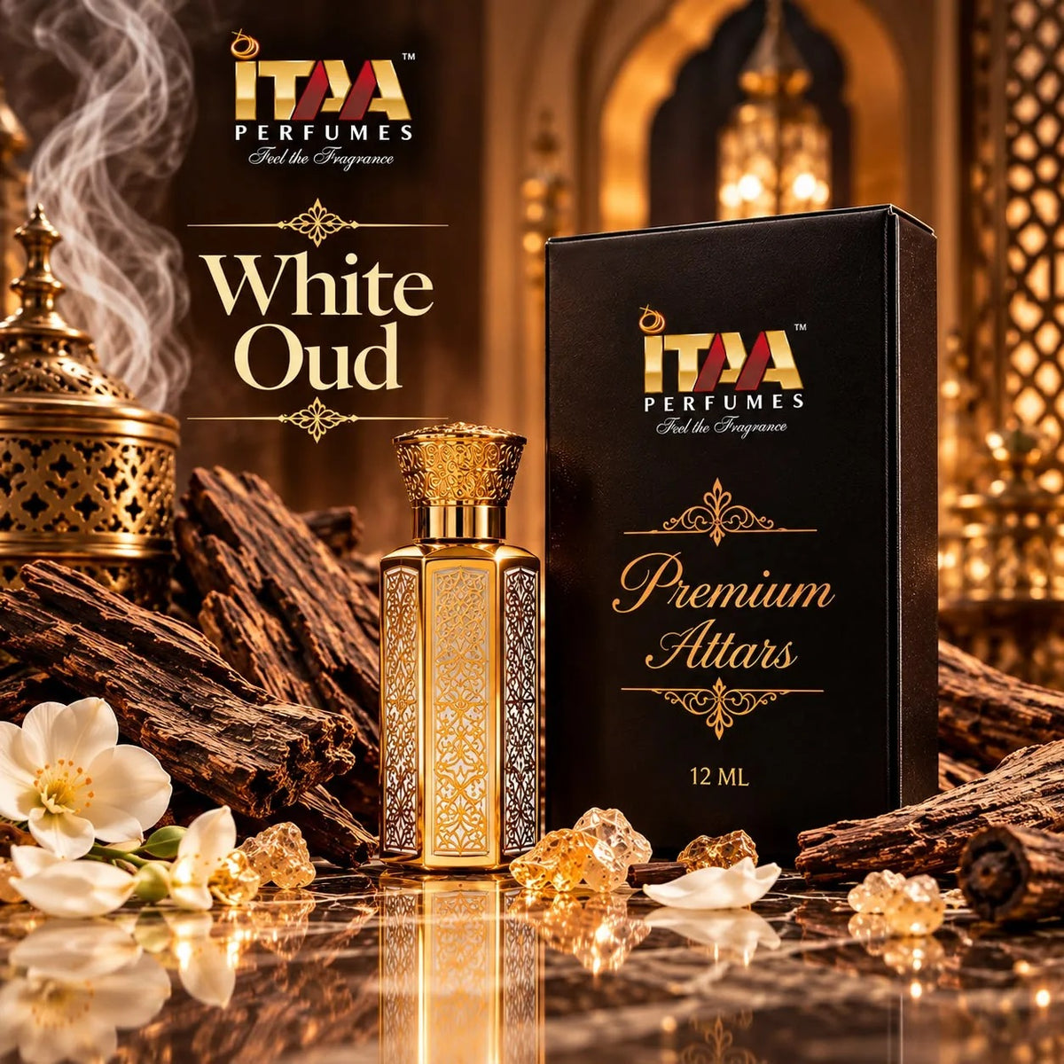 White Oud Attar 12 ML - ITAA Perfumes