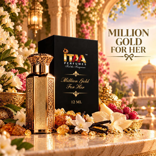Million Gold for Her French Attar 12 ML - ITAA Perfumes