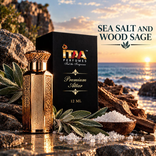 Sea Salt and Wood Sage French Attar 12 ML - ITAA Perfumes