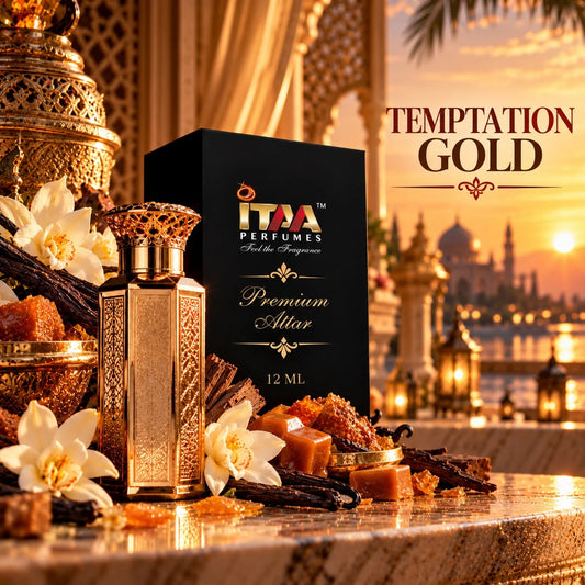 Temptation Gold French Attar 12 ML - ITAA Perfumes
