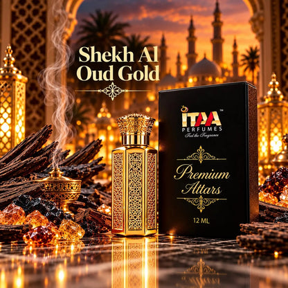 Sheikh Al Oud Gold Attar 12 ML - ITAA Perfumes
