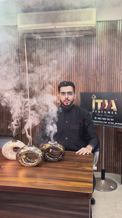 Dubai Museum Bakhoor Burner Uv Gold Plated Special Edition