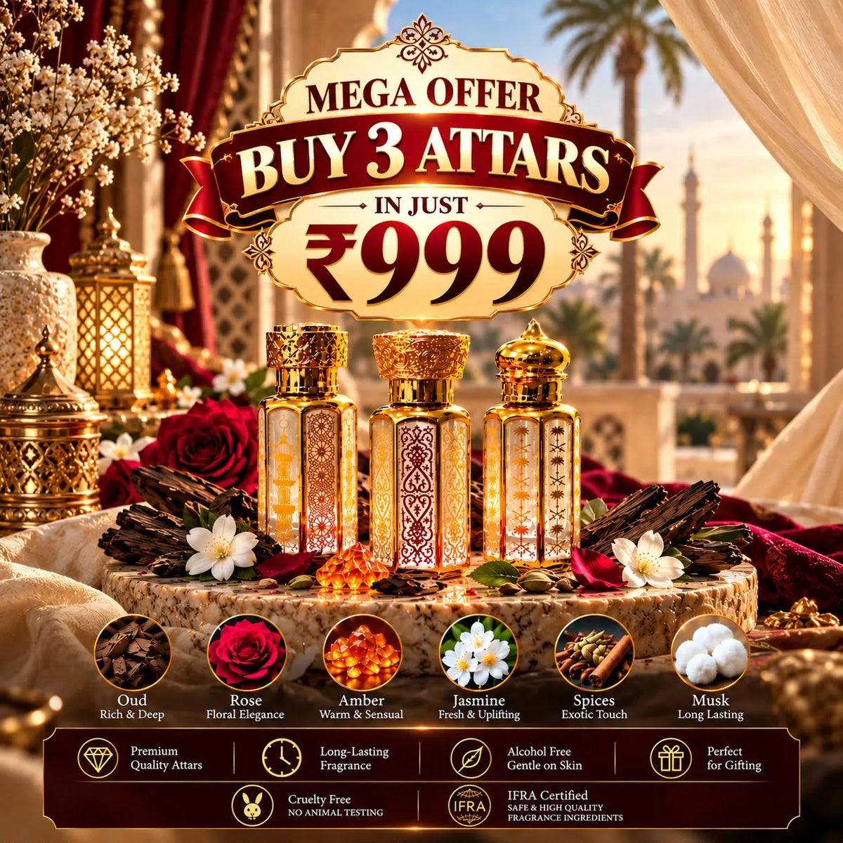 Any 3 Attars Box (12ml)